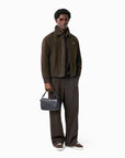 Lacoste Nomogramme Leather Flap Close Satchel | LEVISONS