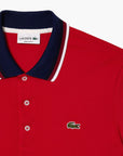 Lacoste Regular Fit Stretch Cotton Piqué Contrast Collar Polo Shirt | LEVISONS