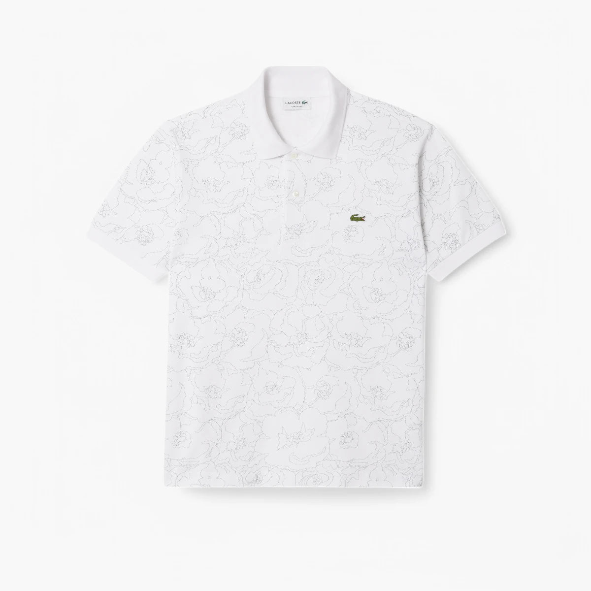 Lacoste Classic Fit Flower Print L.12.12 Polo Shirt | LEVISONS