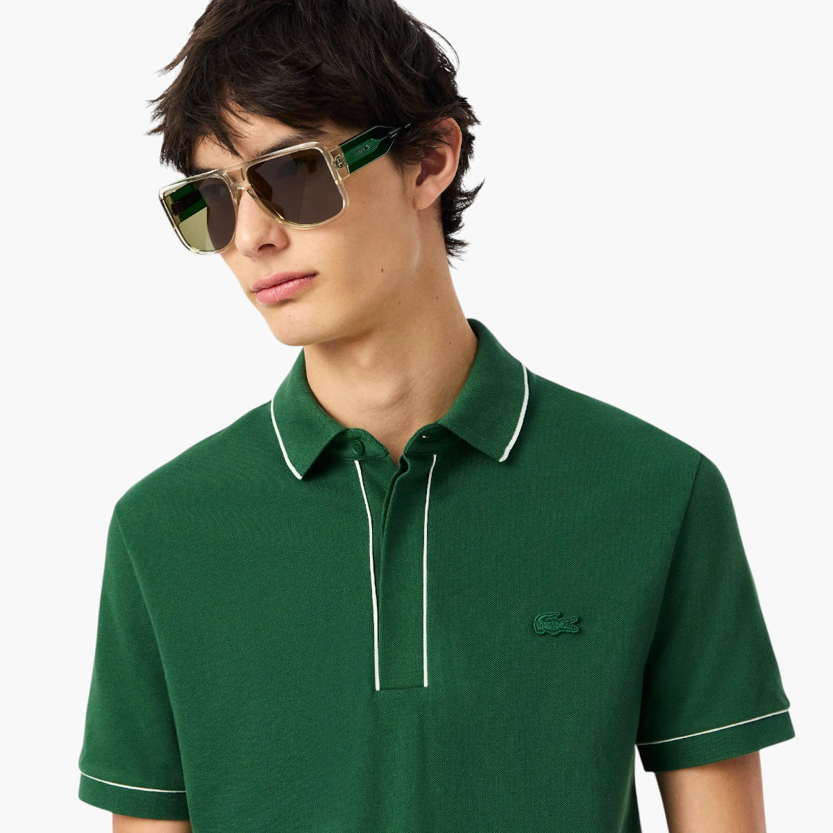 Lacoste Regular Fit Paris Stretch Piqué Polo Shirt | LEVISONS
