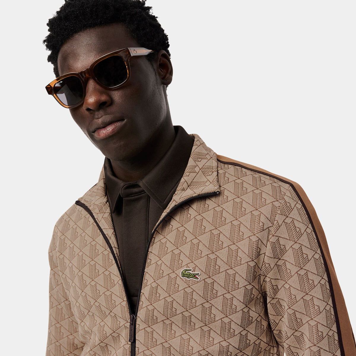Lacoste Paris Zip-Up Jacquard Track Jacket | LEVISONS