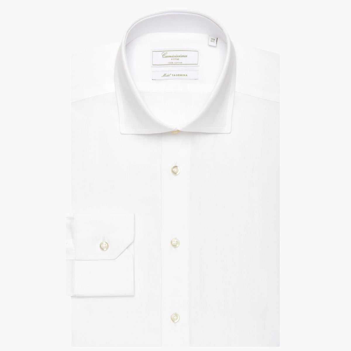 Camicissima Taormina Permanent White Fitted Shirt Taormina Francese | LEVISONS