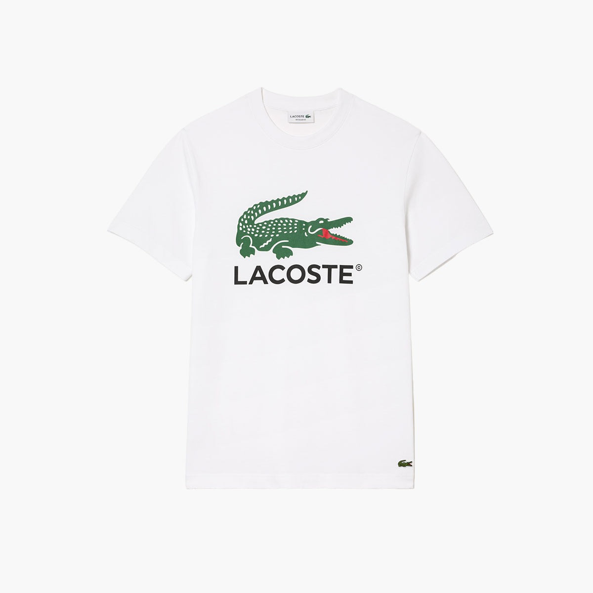 Lacoste Cotton Jersey Signature Print T-Shirt | LEVISONS