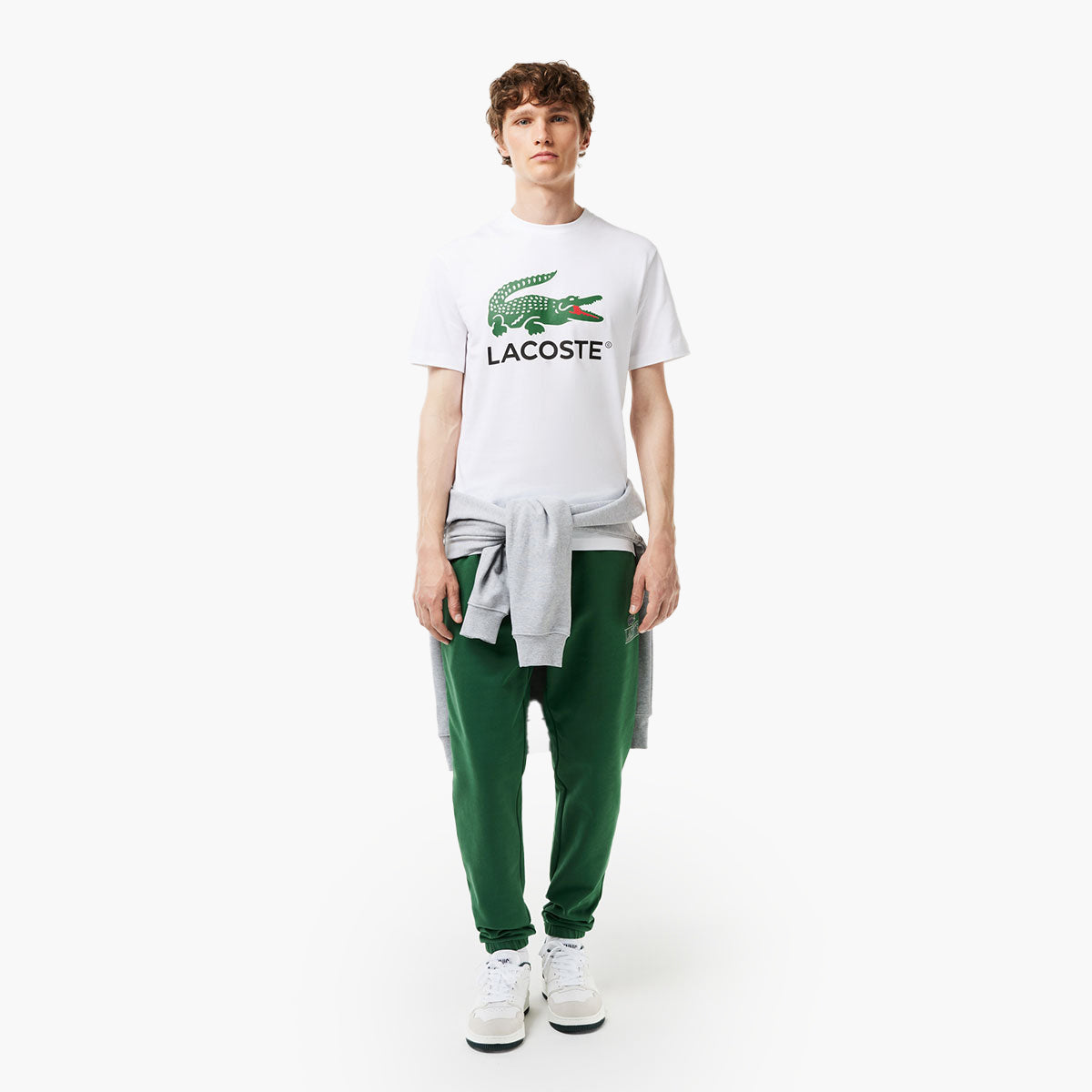 Lacoste Cotton Jersey Signature Print T-Shirt | LEVISONS