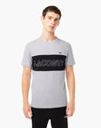 Lacoste Regular Fit Printed Colourblock T-Shirt | LEVISONS