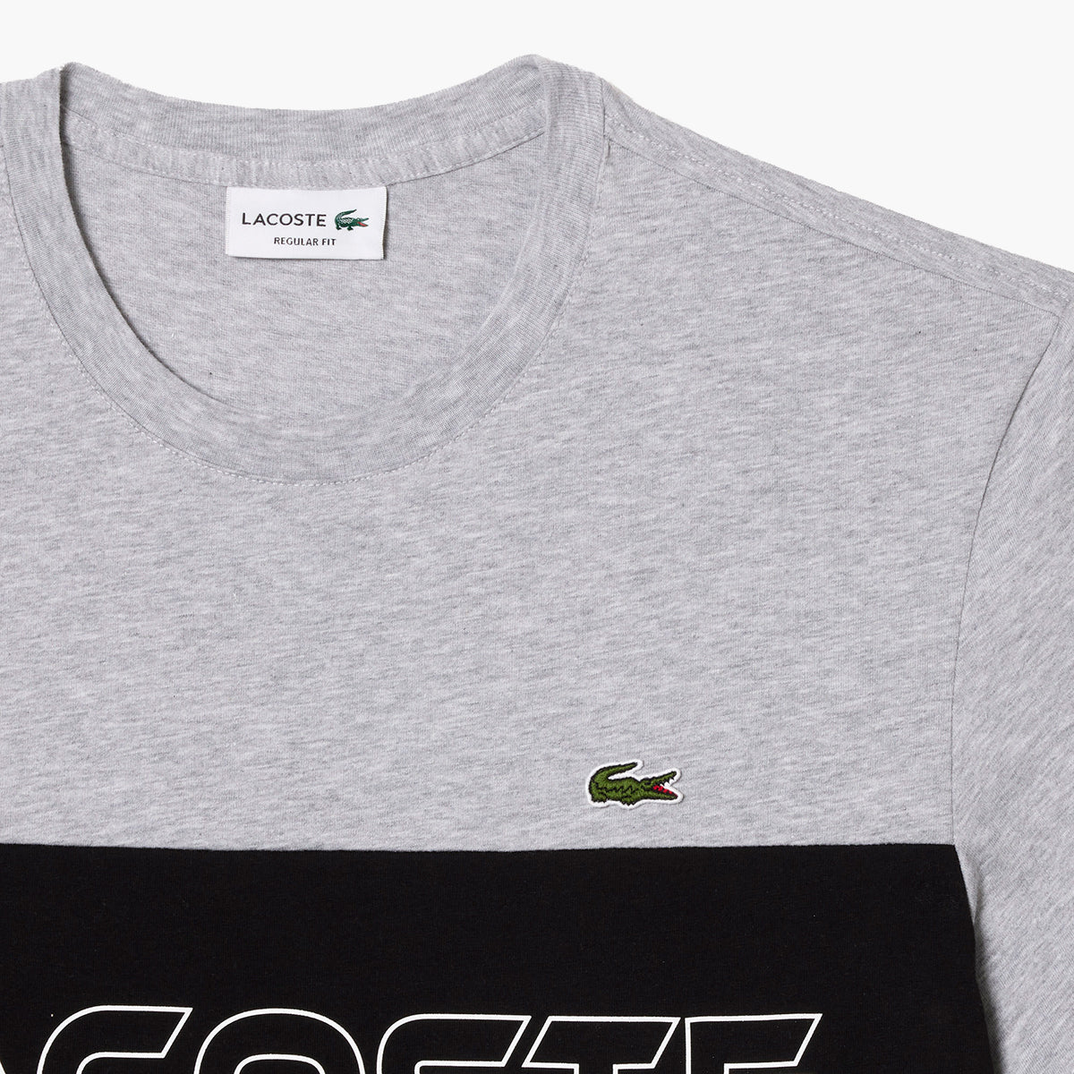 Lacoste Regular Fit Printed Colourblock T-Shirt | LEVISONS