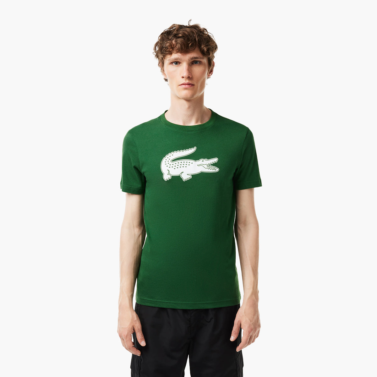 Crew Neck Crocodile Print Organic Cotton T-Shirt – Levisons