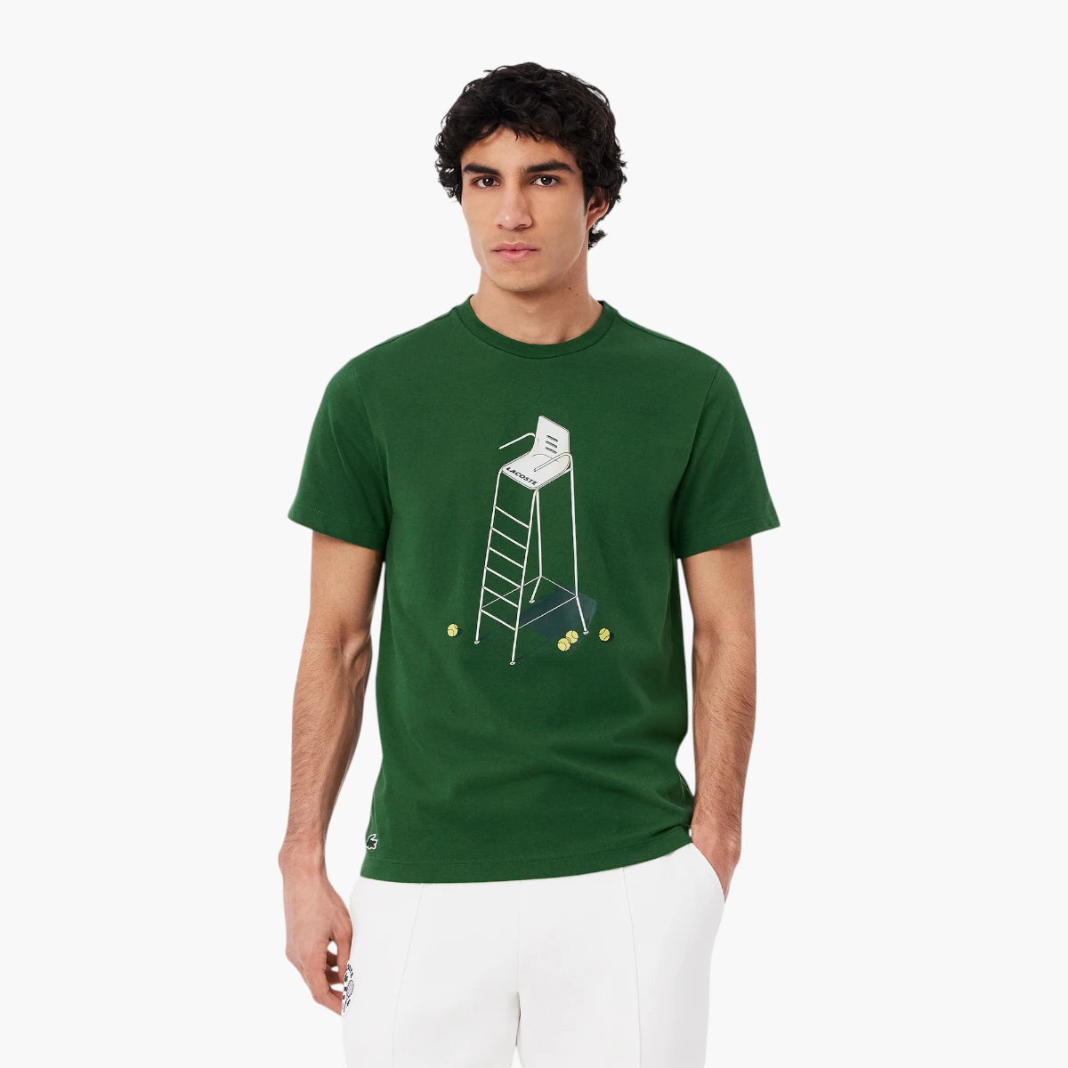 Lacoste Tennis Heritage Print T-Shirt | LEVISONS