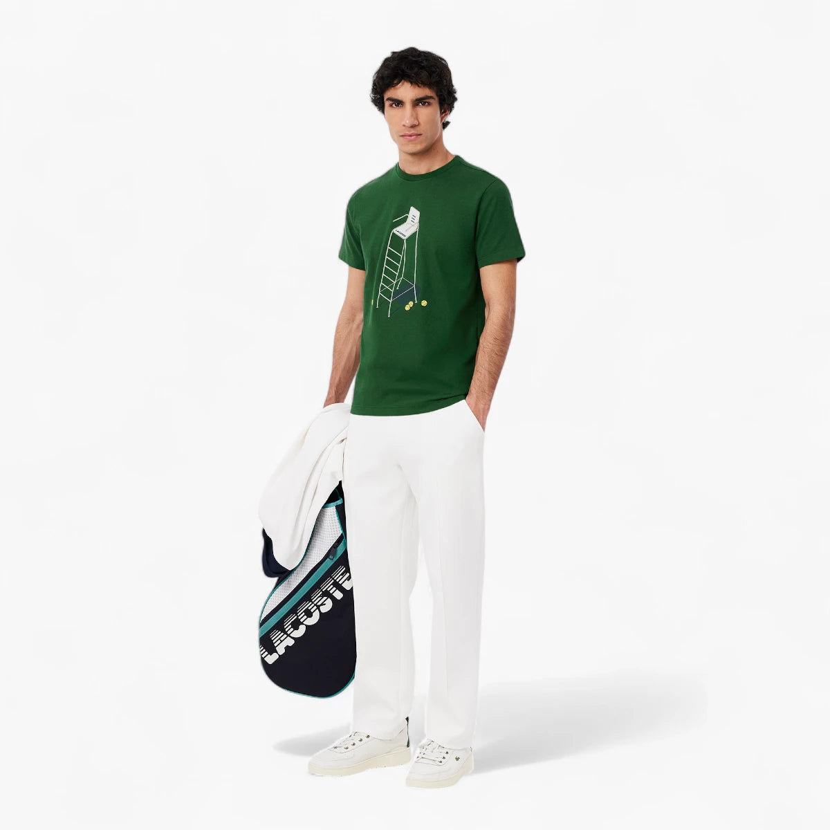 Lacoste Tennis Heritage Print T-Shirt | LEVISONS
