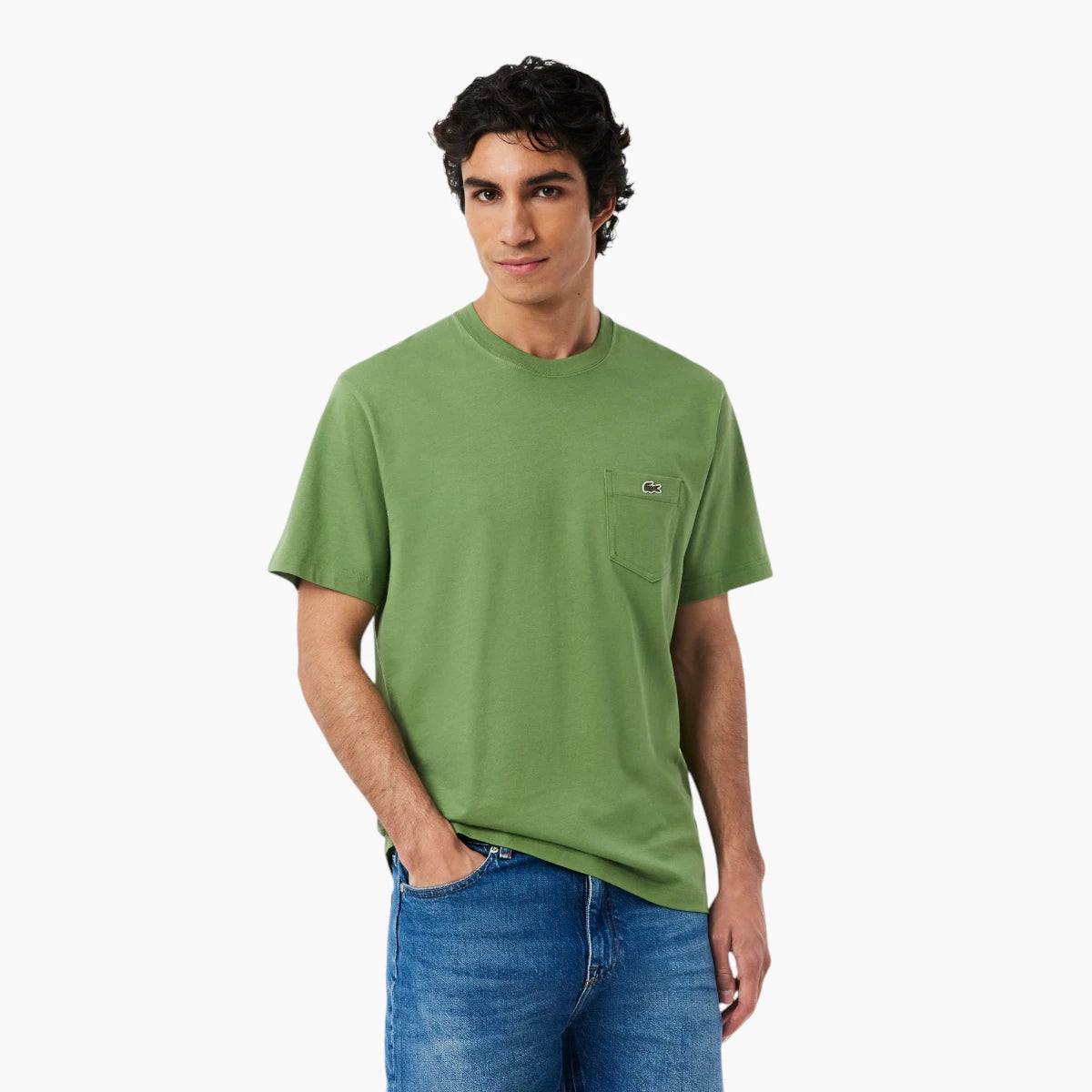 Lacoste Cotton T-Shirt With Breast Pocket | LEVISONS
