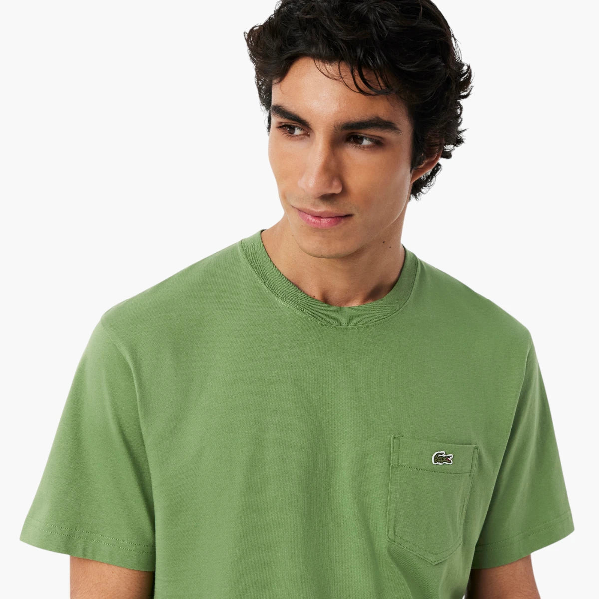 Lacoste Cotton T-Shirt With Breast Pocket | LEVISONS