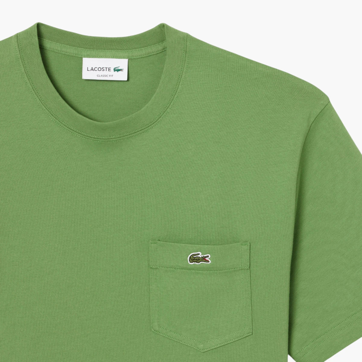 Lacoste Cotton T-Shirt With Breast Pocket | LEVISONS