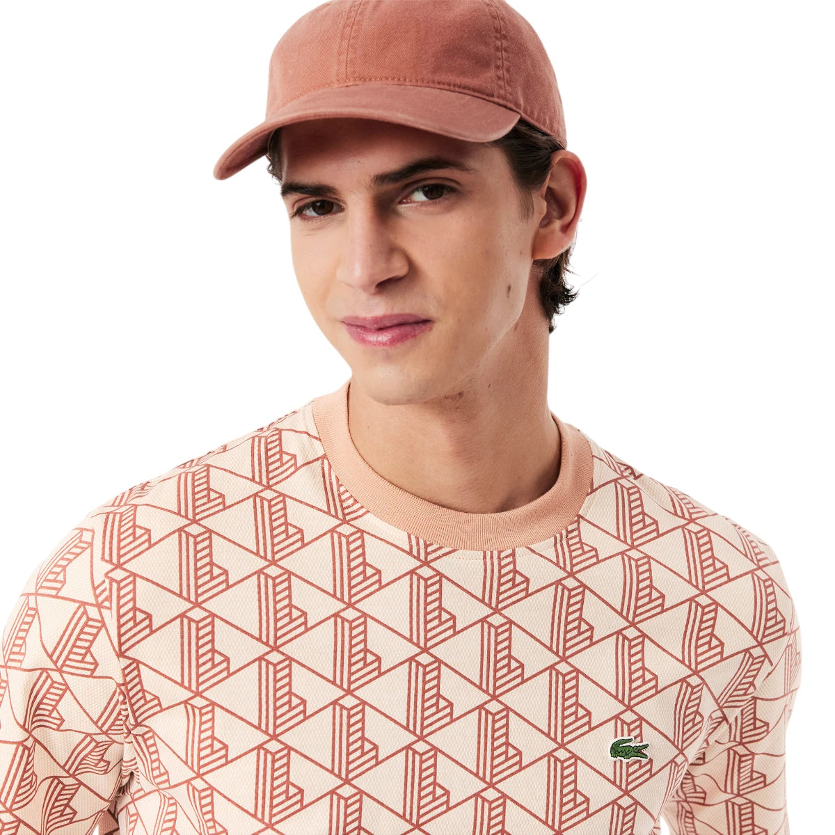 Lacoste Monogram Cotton T-Shirt | LEVISONS