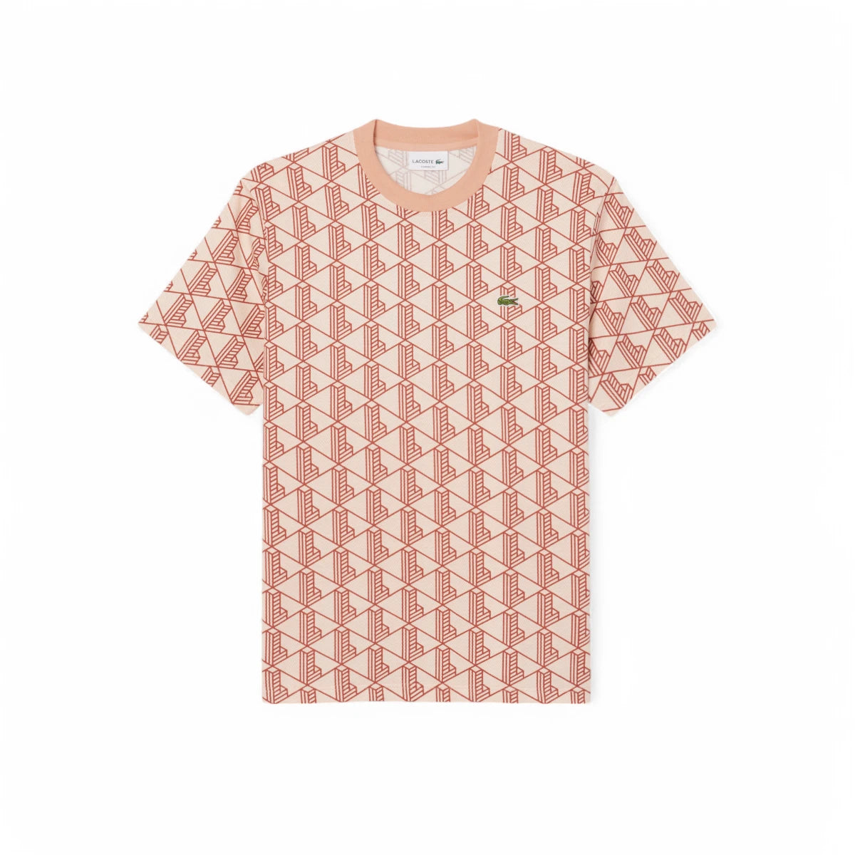 Lacoste Monogram Cotton T-Shirt | LEVISONS