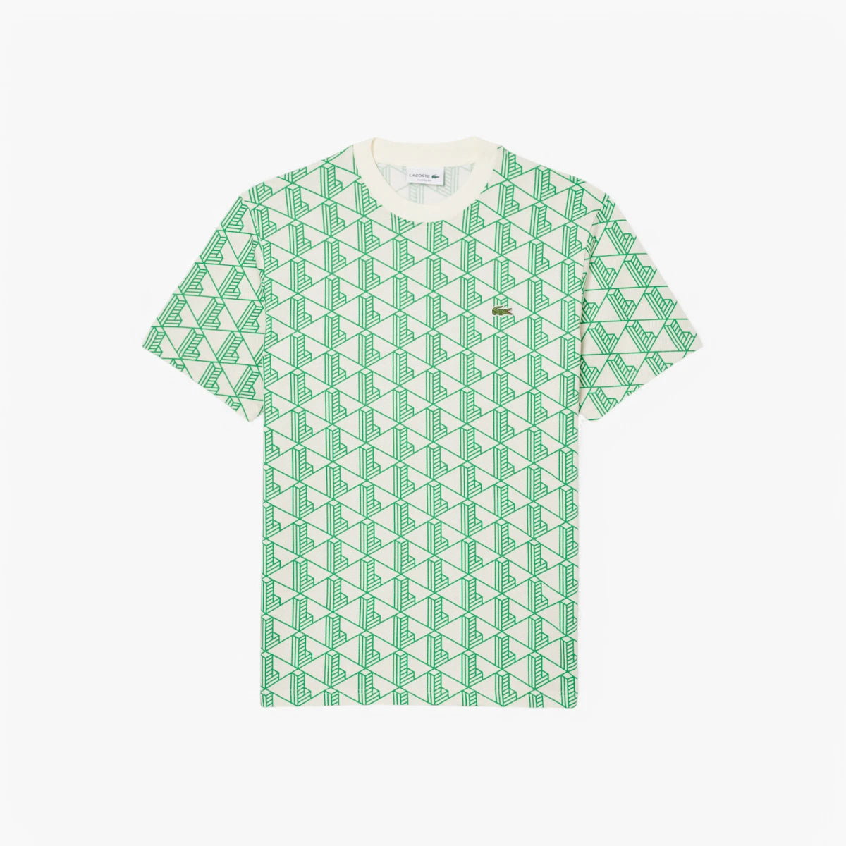 Lacoste Monogram Cotton T-Shirt | LEVISONS