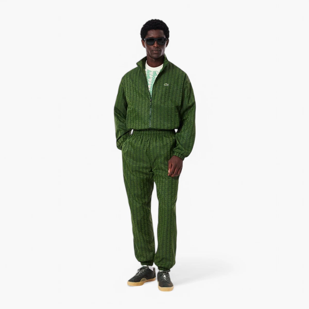 Lacoste Monogram Cotton T-Shirt | LEVISONS