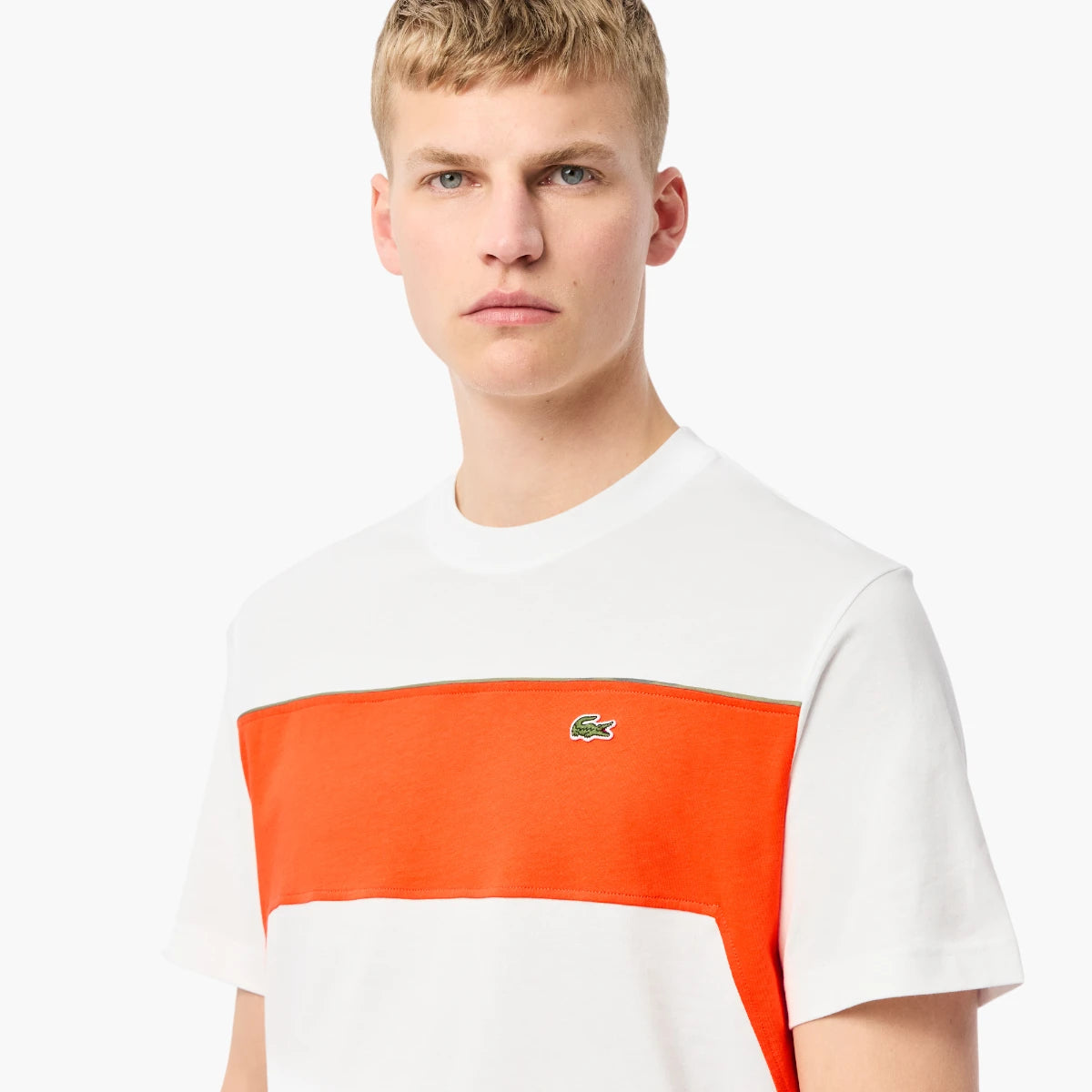 Lacoste Cotton Colour-Block T-Shirt | LEVISONS