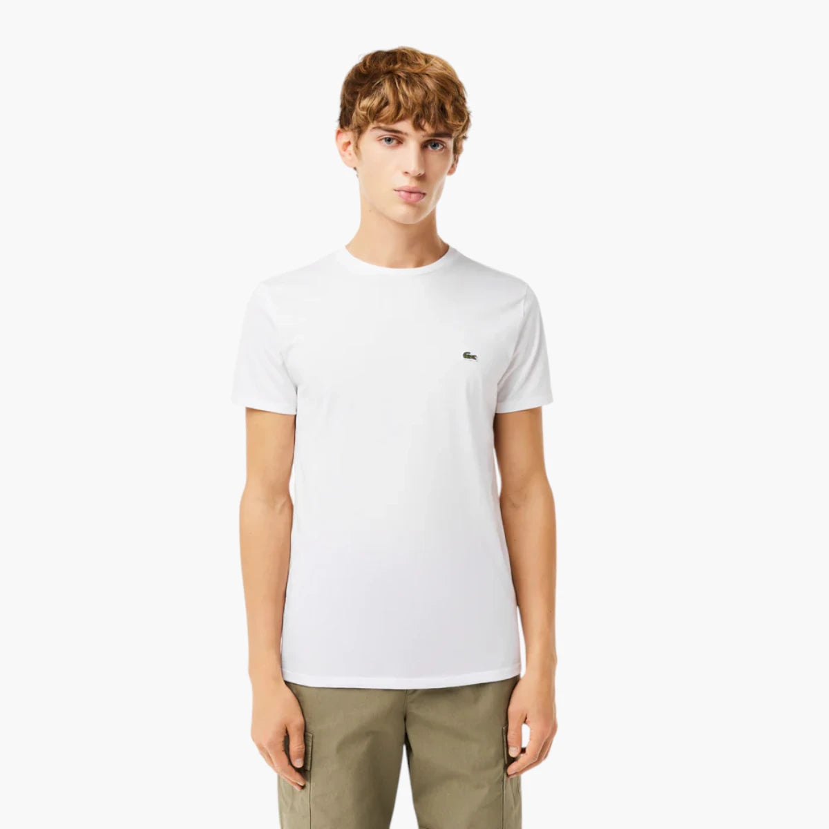 Lacoste Crew Neck Pima Cotton Jersey T-Shirt | LEVISONS