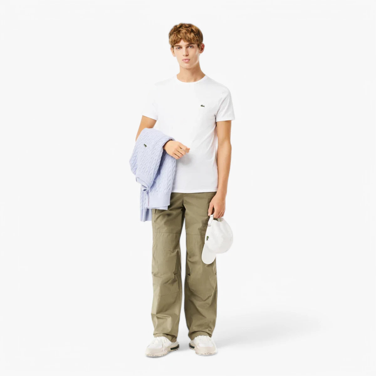 Lacoste Crew Neck Pima Cotton Jersey T-Shirt | LEVISONS