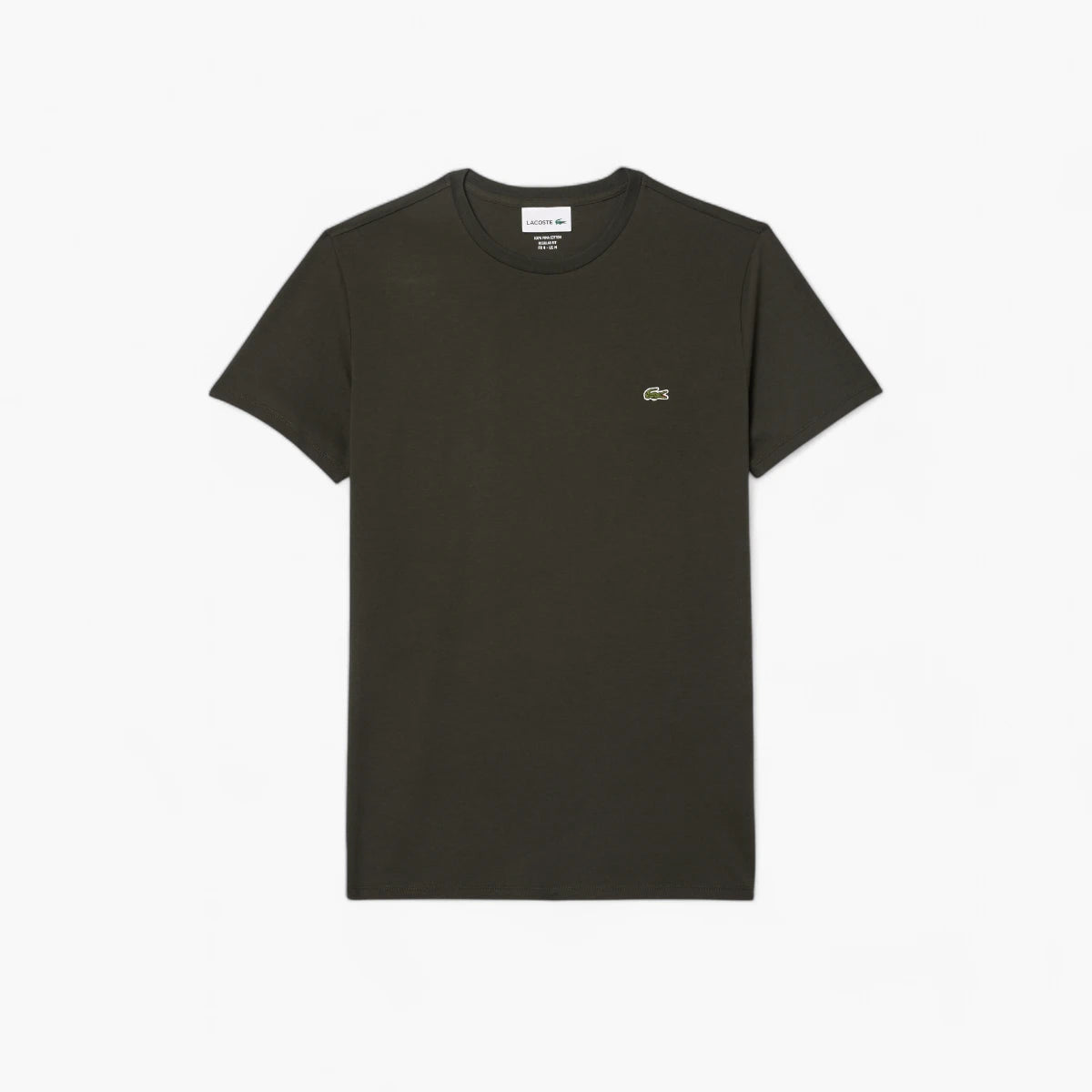 Lacoste Essential Cotton Pima Tee With Crew Neck | LEVISONS