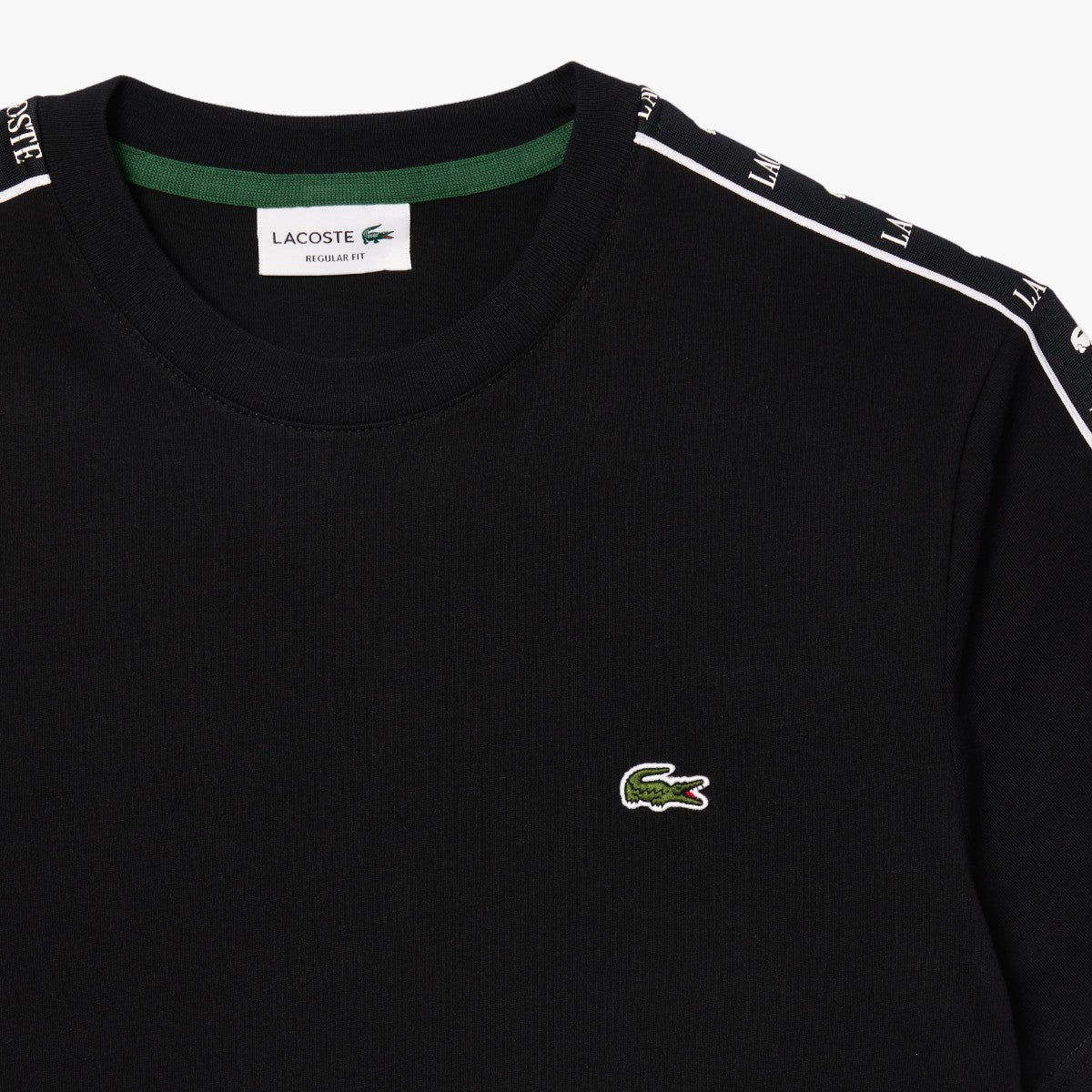 Lacoste Cotton Jersey Logo Stripe T-Shirt | LEVISONS