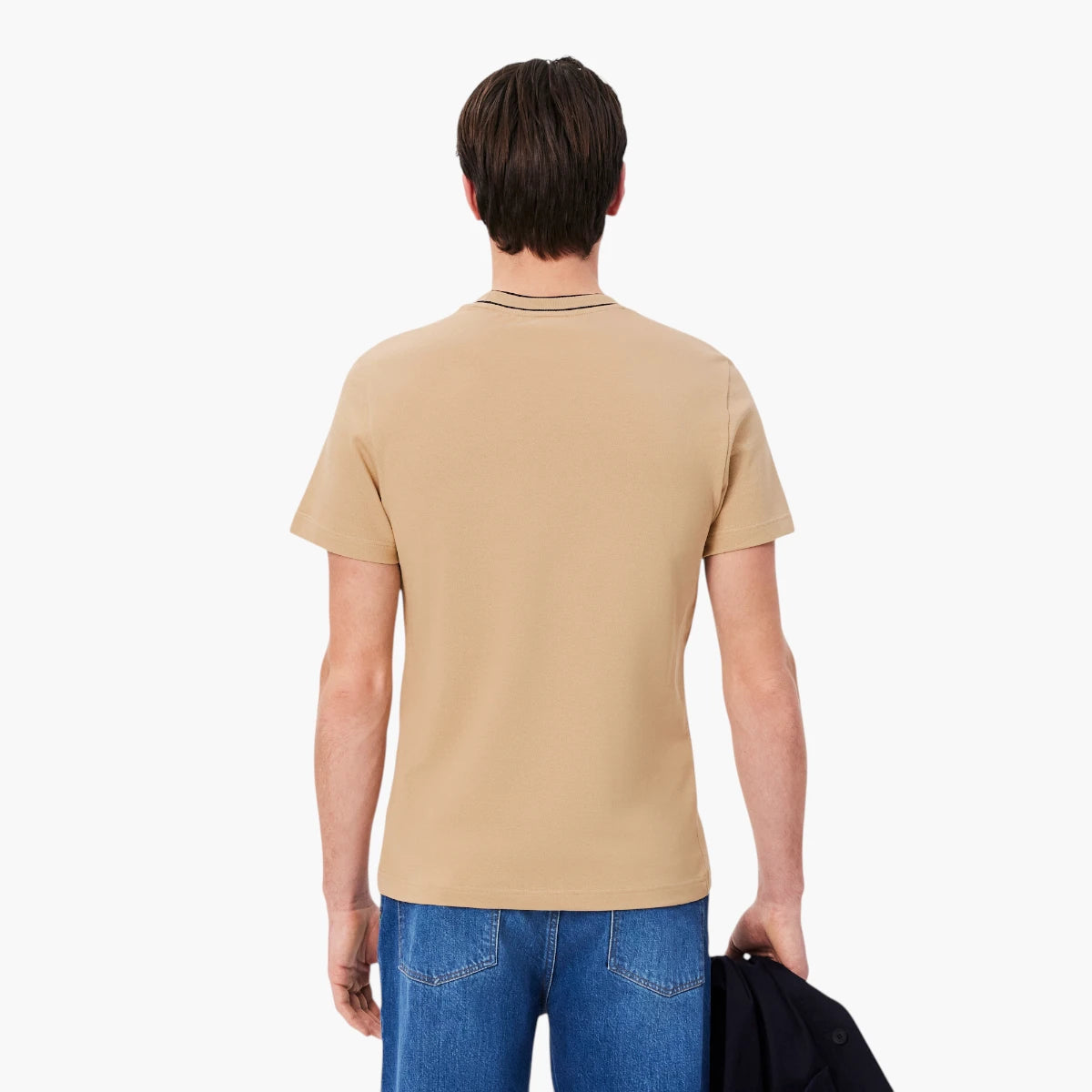 Lacoste Stretch Piqué Stripe Collar T-Shirt | LEVISONS
