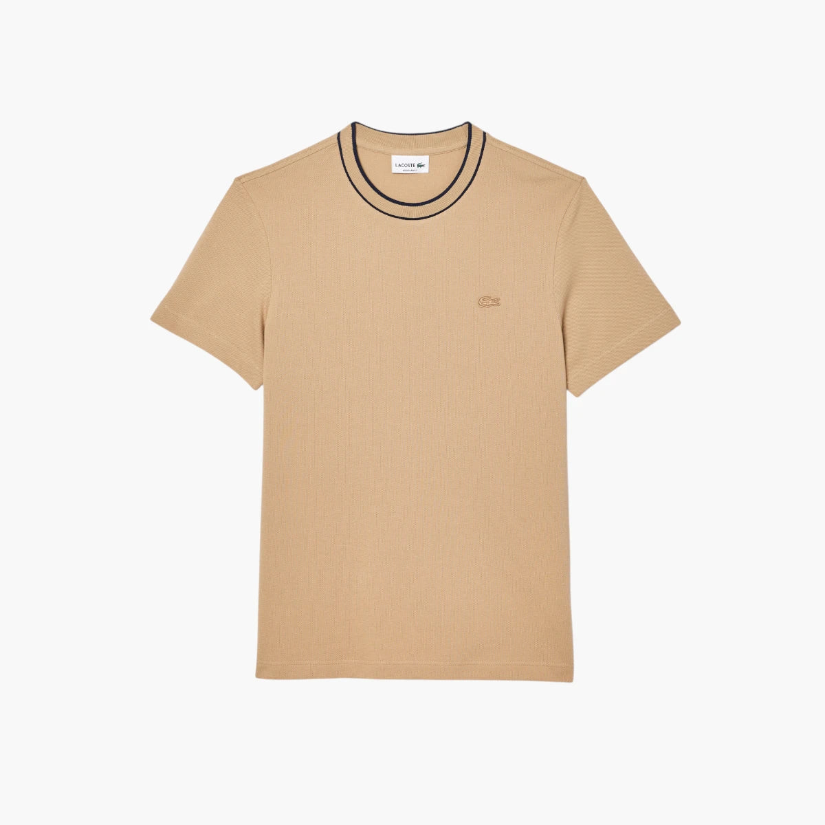 Lacoste Stretch Piqué Stripe Collar T-Shirt | LEVISONS