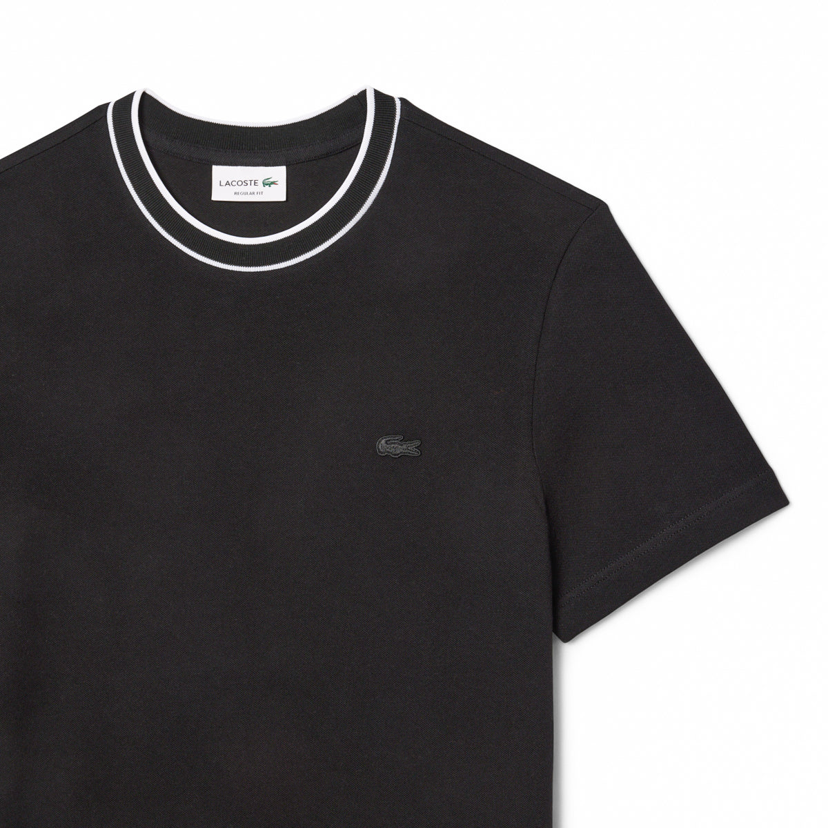 Lacoste Stretch Piqué Stripe Collar T-Shirt | LEVISONS