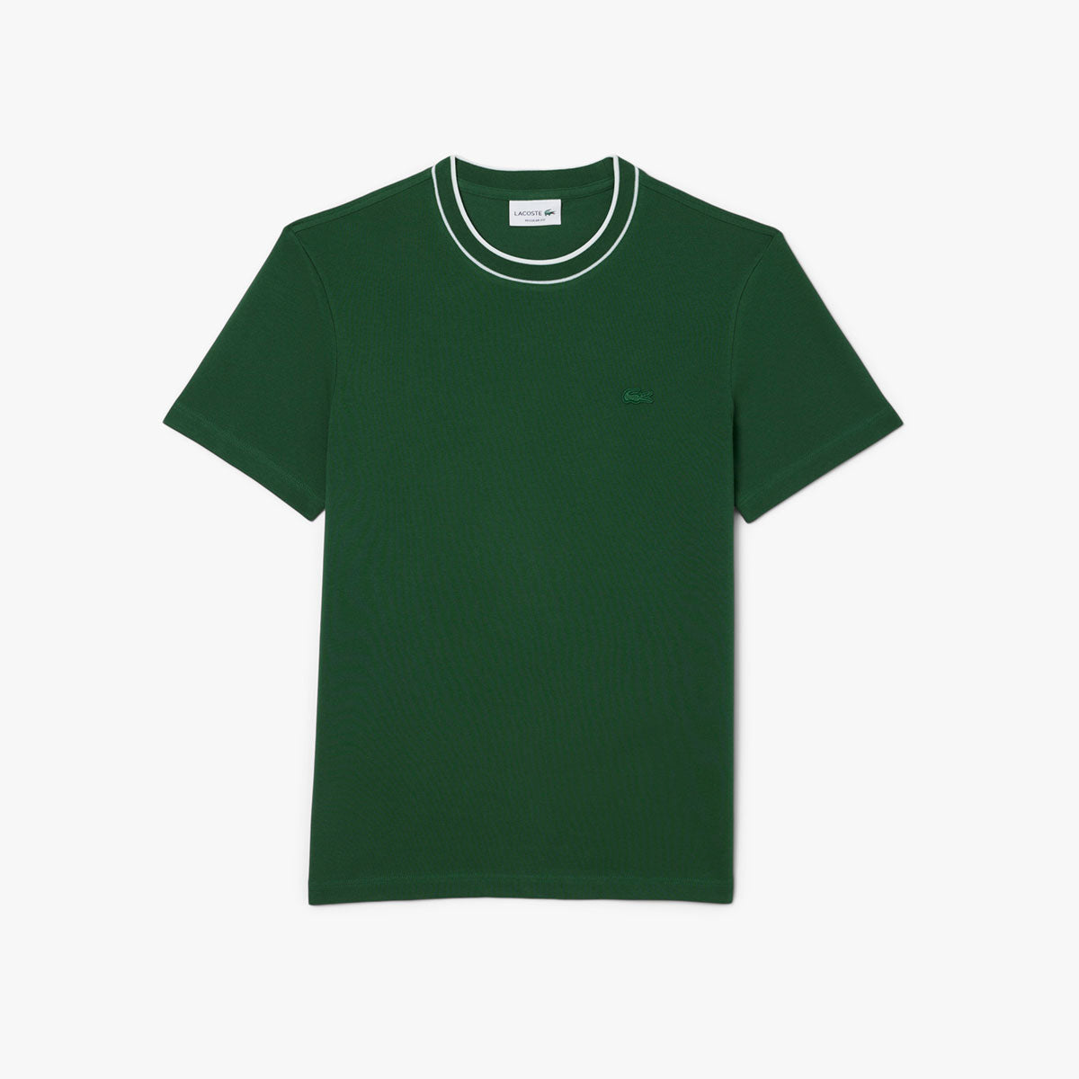 Lacoste Stretch Piqué Stripe Collar T-Shirt | LEVISONS