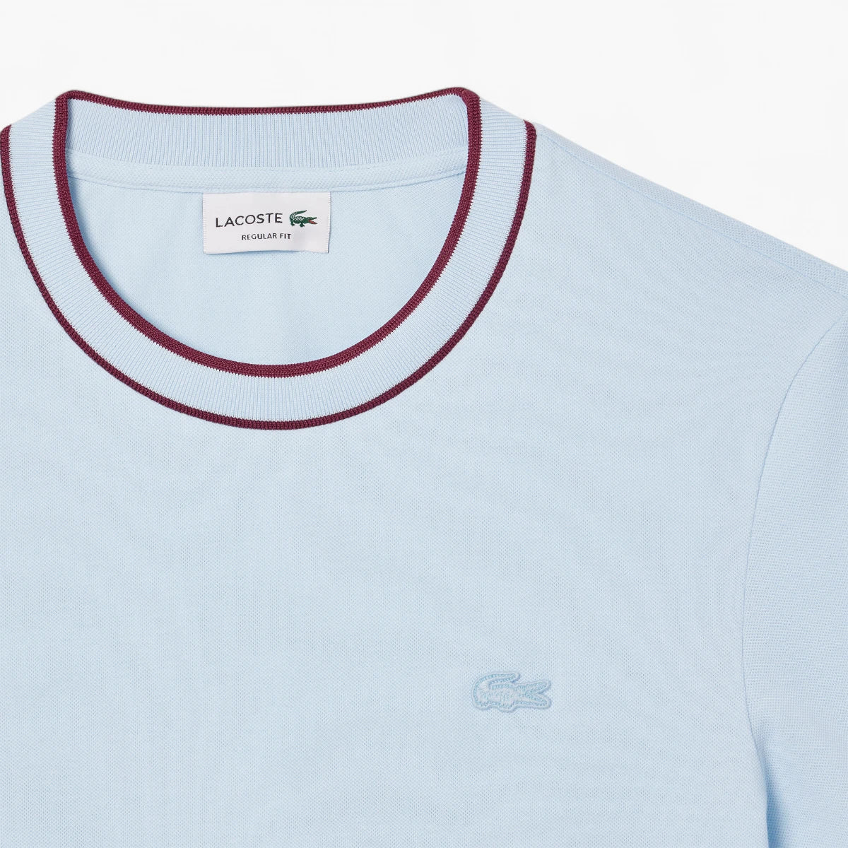 Lacoste Stretch Piqué Stripe Collar T-Shirt | LEVISONS