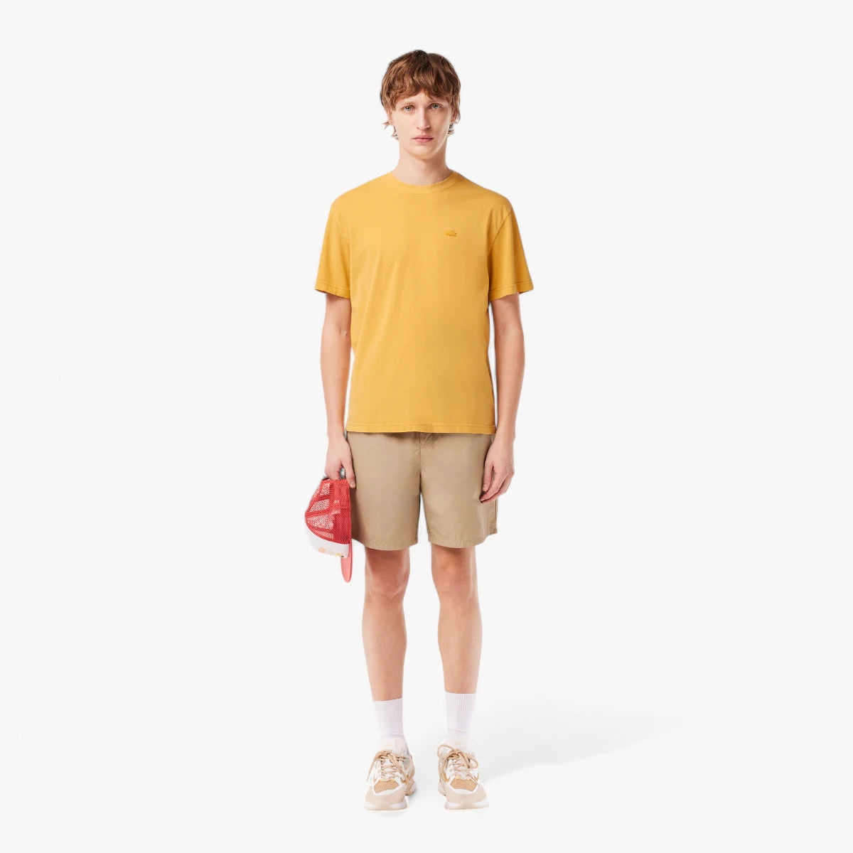 Lacoste Natural Dyed Cotton T-Shirt | LEVISONS