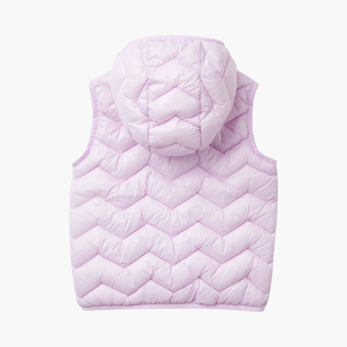 Benetton Silvery Logo Embroidered Hooded Vest | LEVISONS