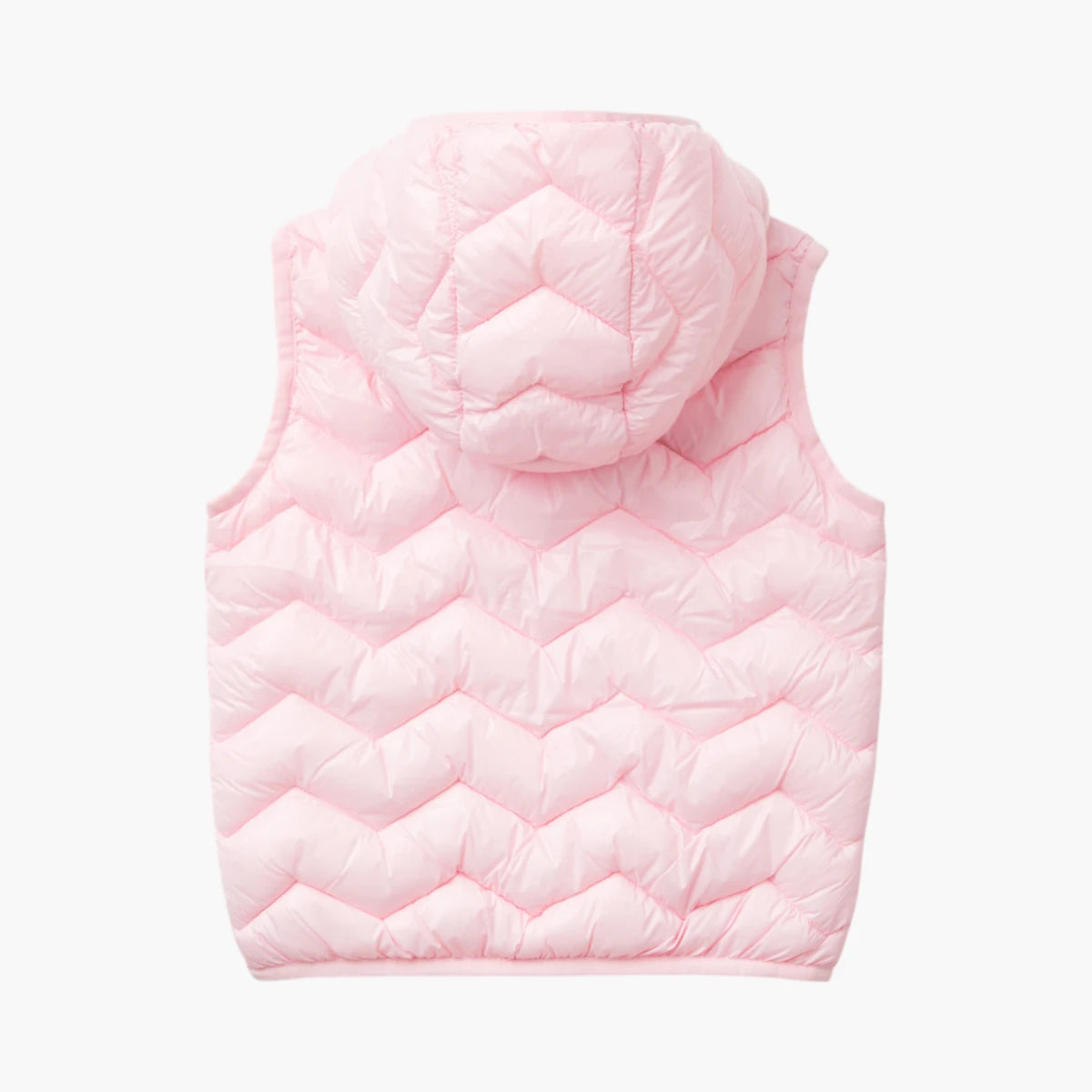 Benetton Silvery Logo Embroidered Hooded Vest | LEVISONS