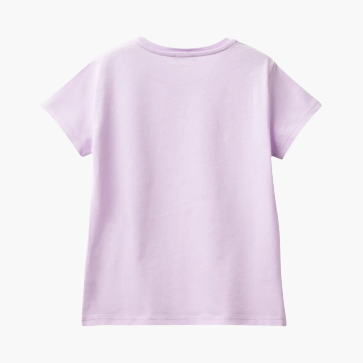 Benetton T-Shirt With Glittery Logo In Organic Cotton | LEVISONS
