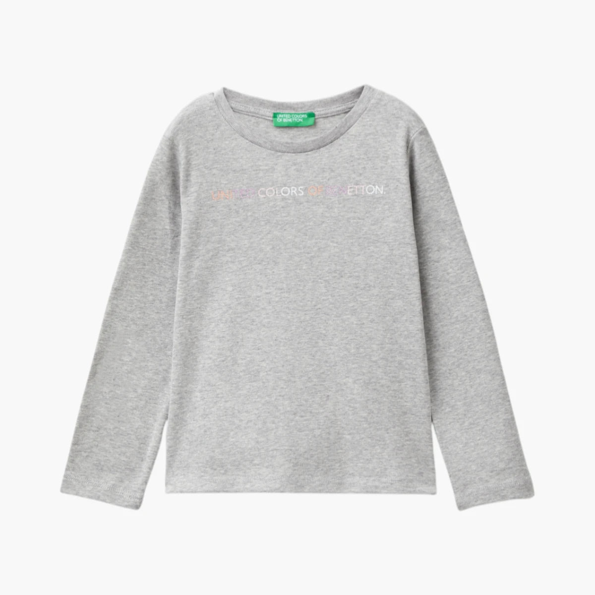 Benetton Organic Cotton T-Shirt With Glittery Print | LEVISONS