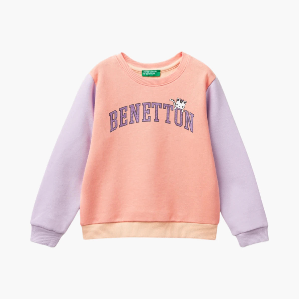 United Colors Of Benetton 100% Organic Cotton Sweatshirt With Logo | LEVISONS