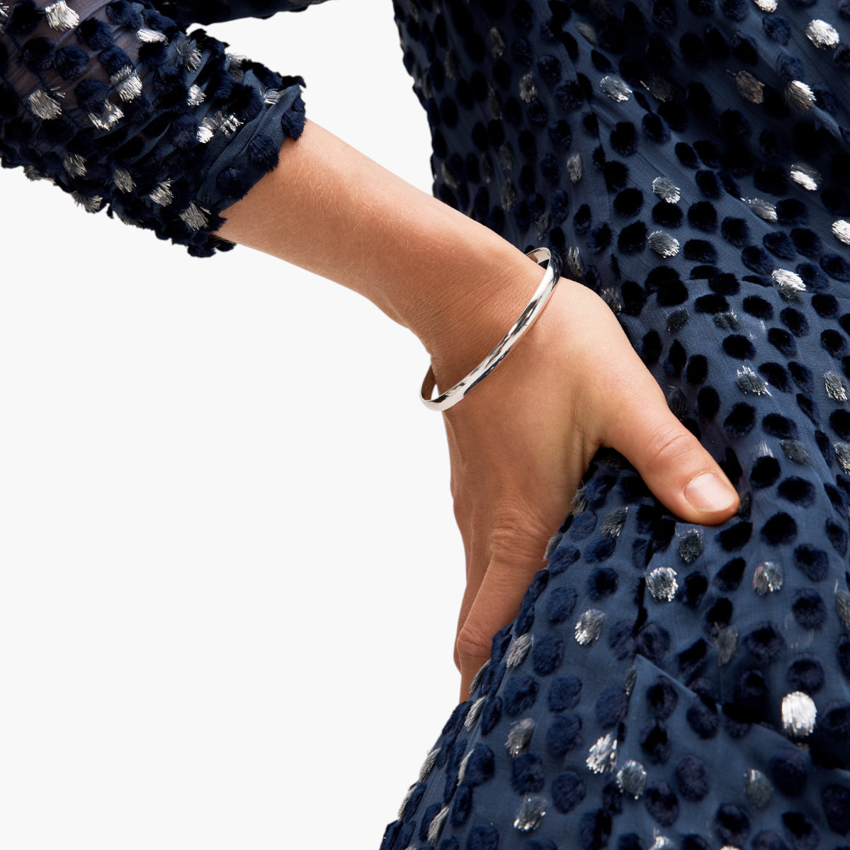 Kate Spade Silver Lining Idiom Bangle | LEVISONS
