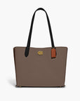 Coach Willow Tote In Colorblock With Signature Canvas Interior | LEVISONS