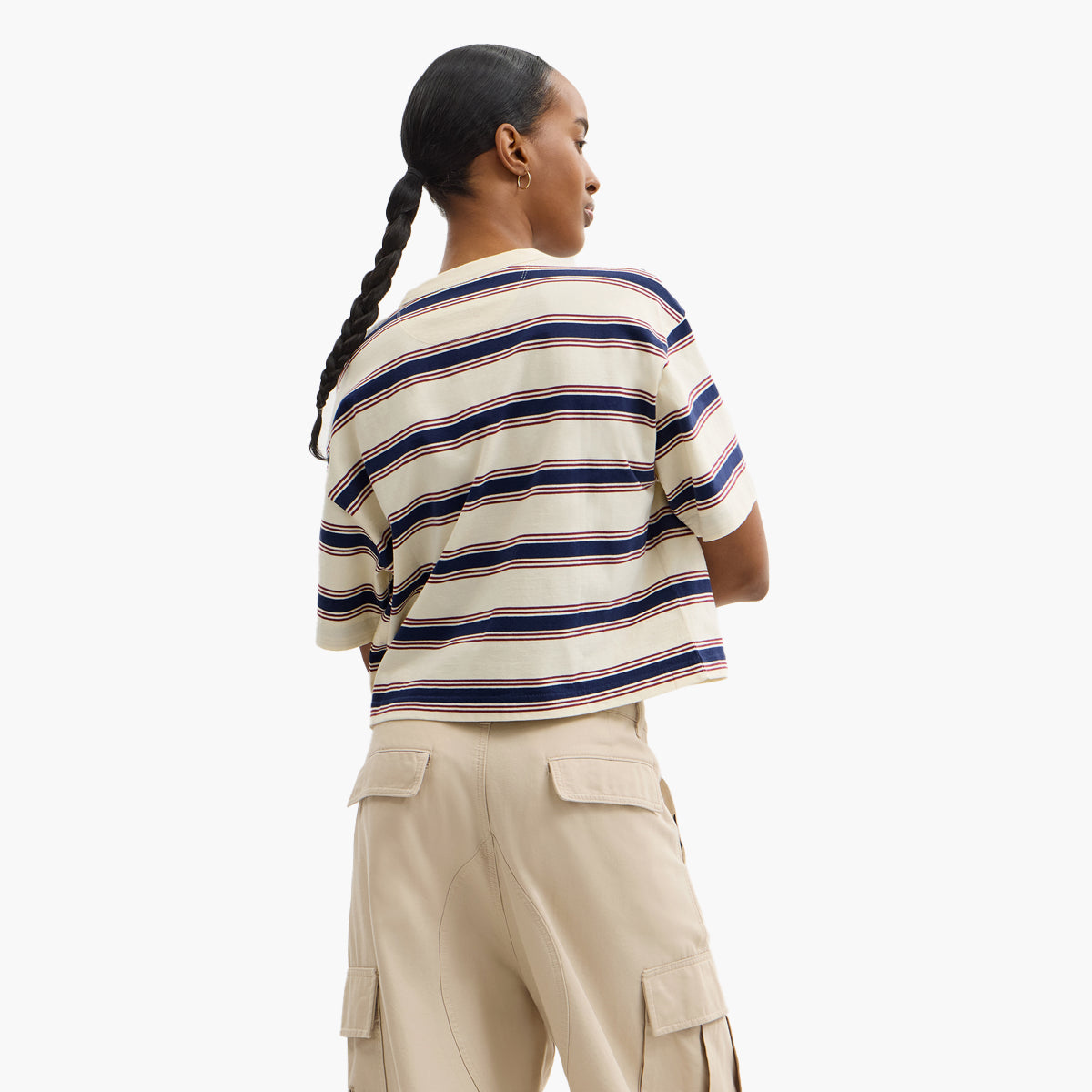 Coach Cursive Coach Striped Cropped T-Shirt | LEVISONS
