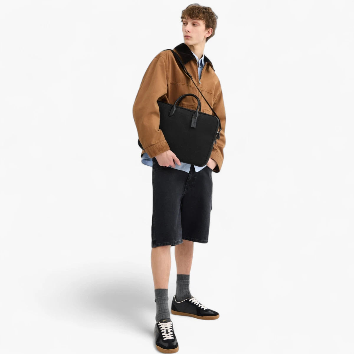 Coach Theo Work Bag In Signature Jacquard | LEVISONS