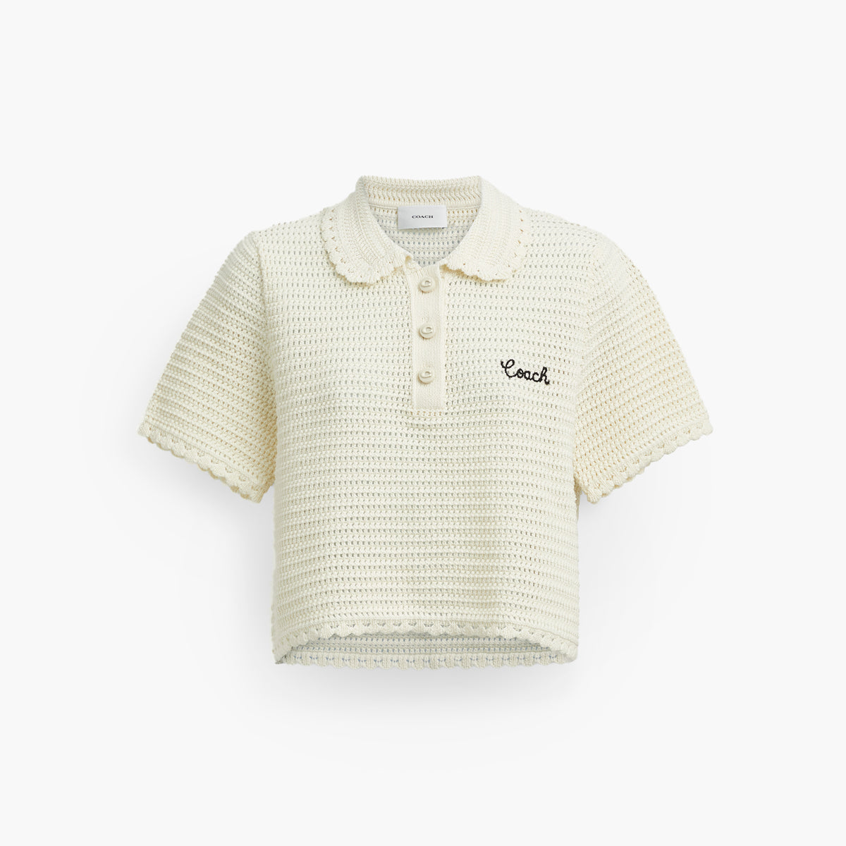 Coach Knit Cropped Polo | LEVISONS