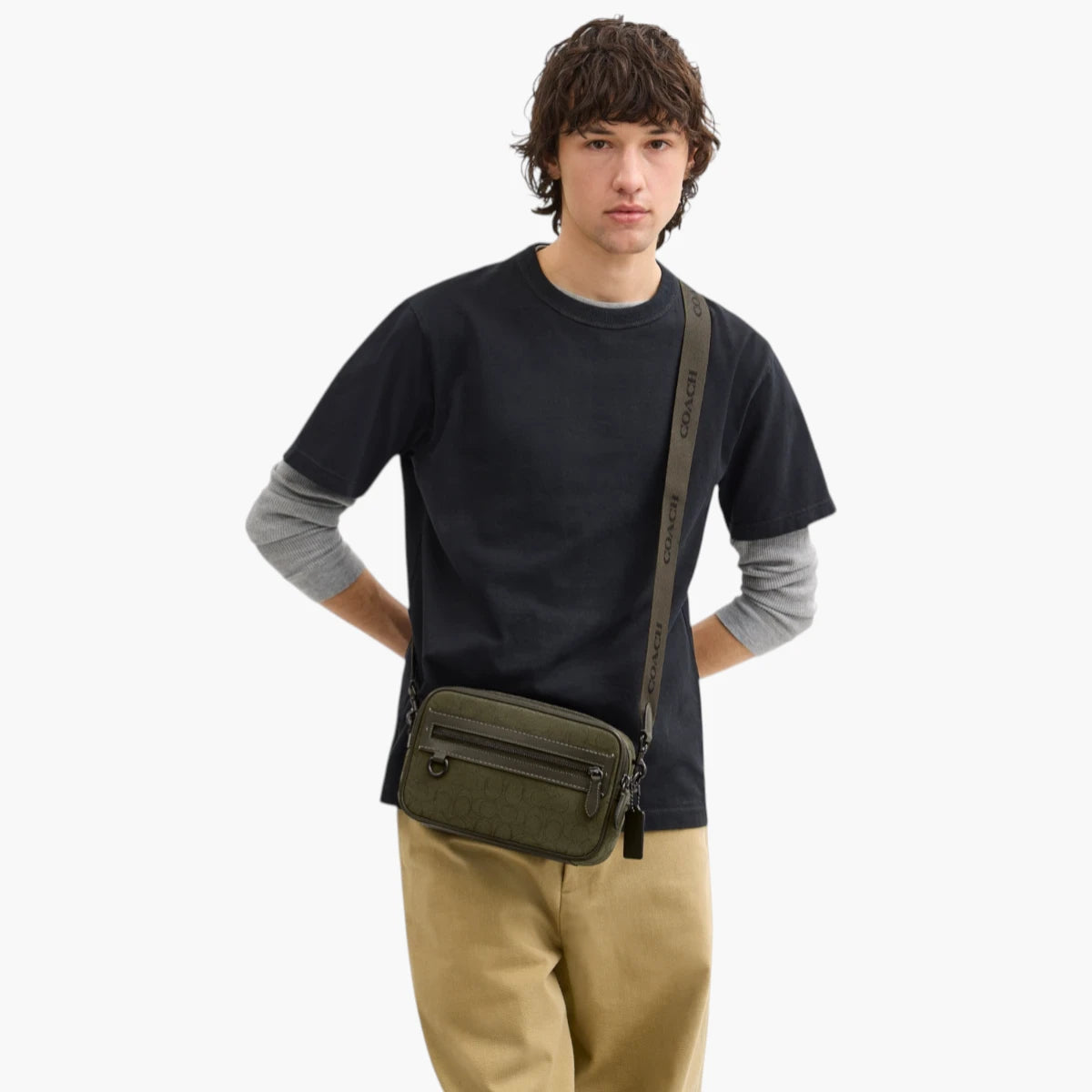 Coach Theo Camera Bag In Signature Jacquard | LEVISONS