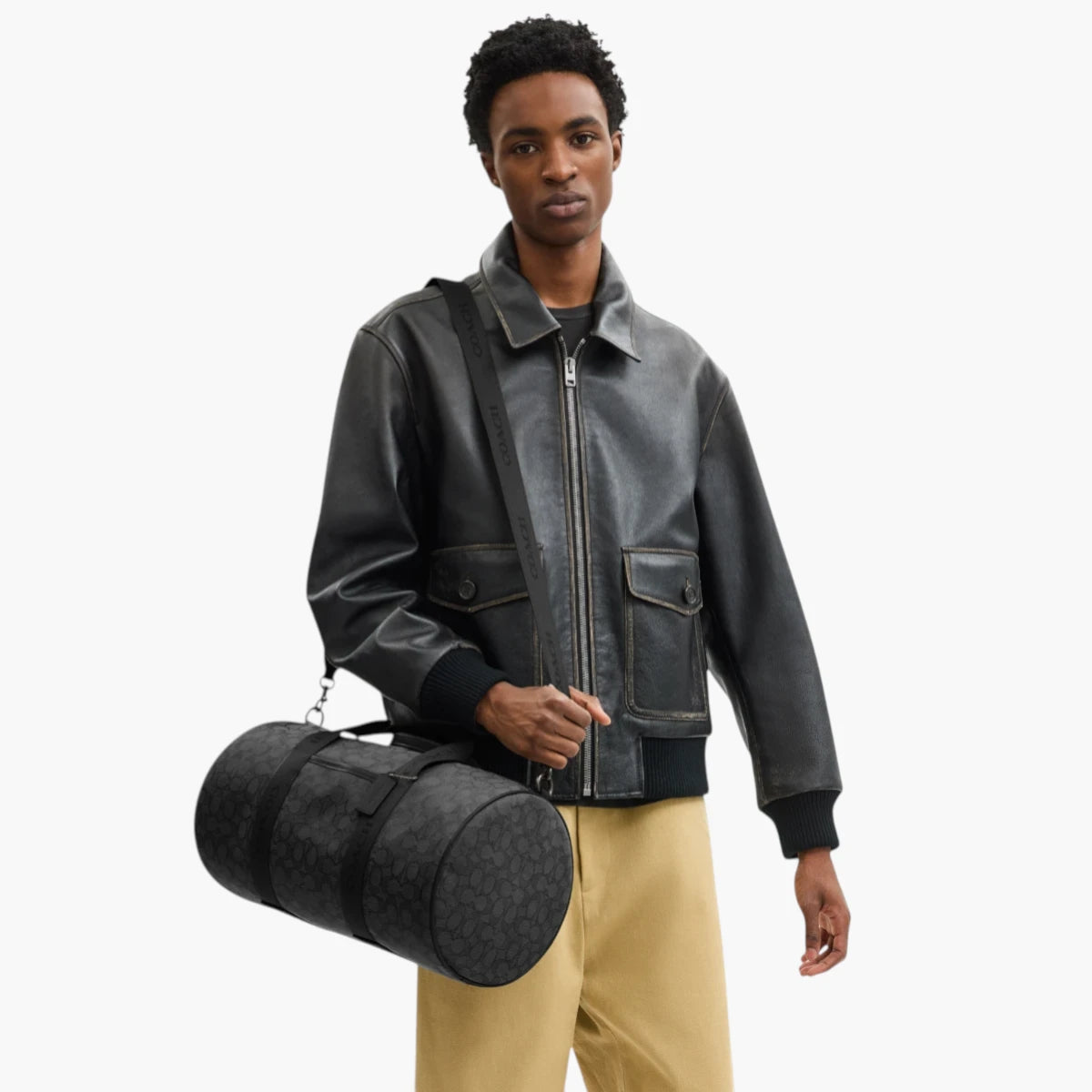 Coach Theo Duffle In Signature Jacquard | LEVISONS