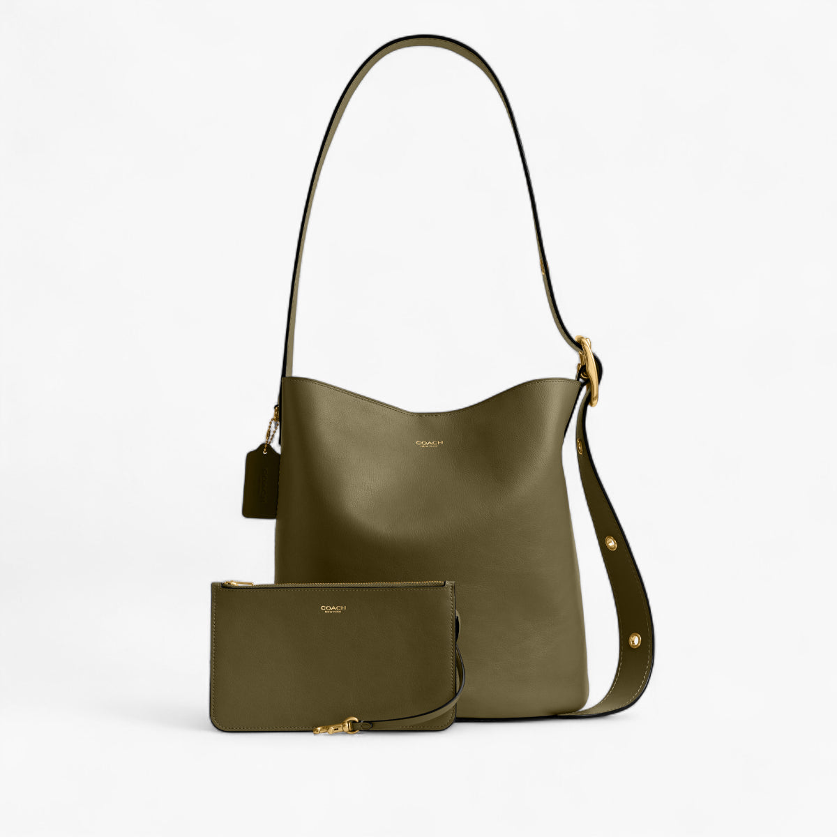Coach Natural Grain Leather Bleecker Bucket Bag | LEVISONS