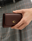 Coach Refined Calf Leather Essential Flap Card Case | LEVISONS