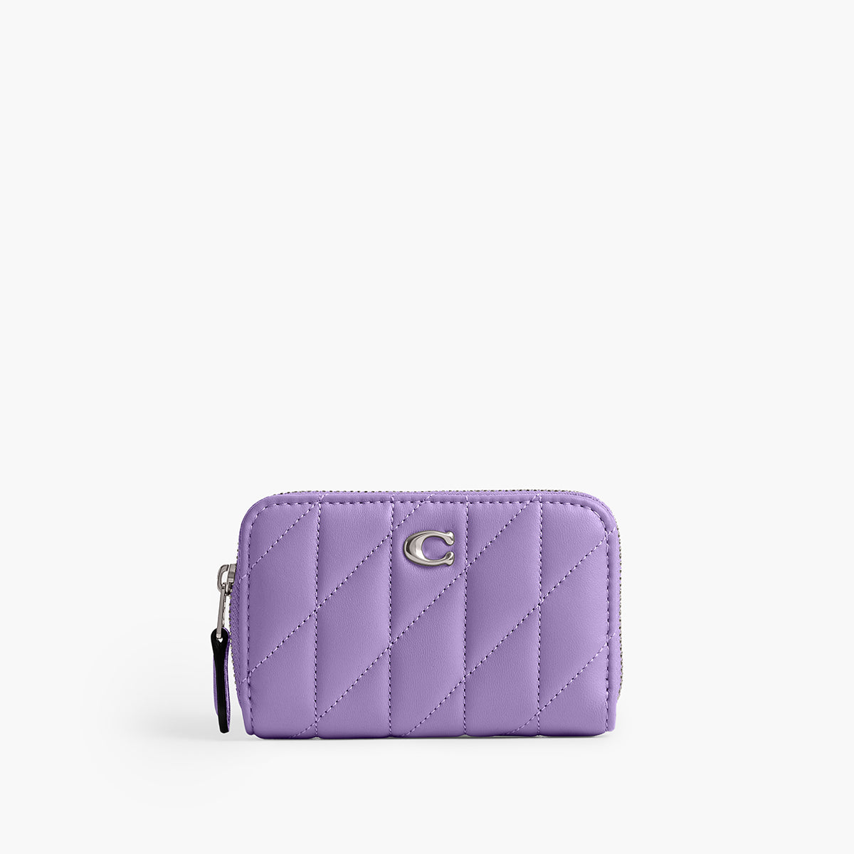 Coach Small Zip Around Card Case With Pillow Quilting | LEVISONS
