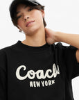 Coach Cursive Signature Cropped T Shirt | LEVISONS