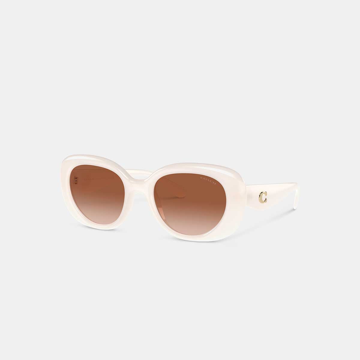 Coach C Hardware Round Sunglasses | LEVISONS