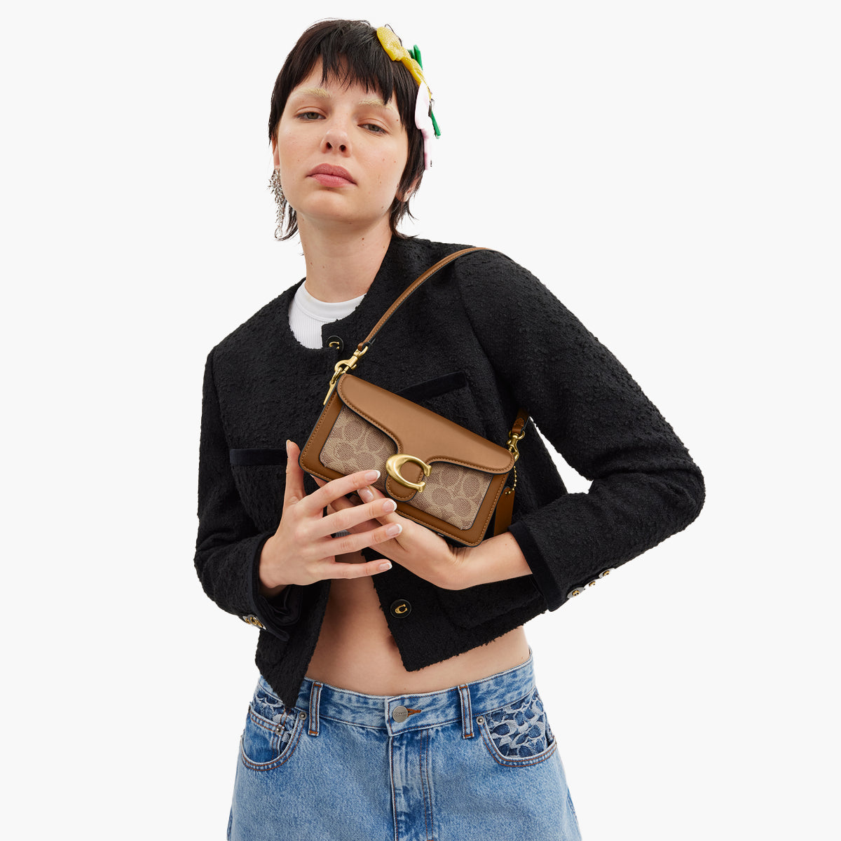 Coach Coated Canvas Signature Tabby Shoulder Bag 20 Refresh | LEVISONS