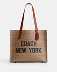 Coach Relay Tote Bag 34 In Signature Canvas With Coach Graphic | LEVISONS